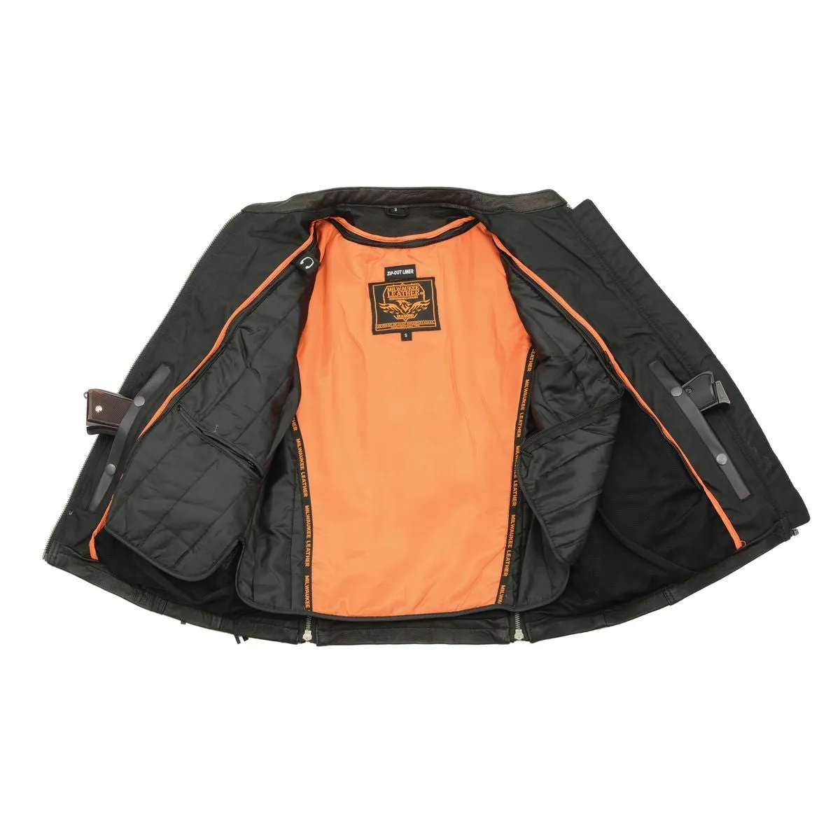 Milwaukee Leather MLL2565 Women's Black Fringed Lightweight Leather